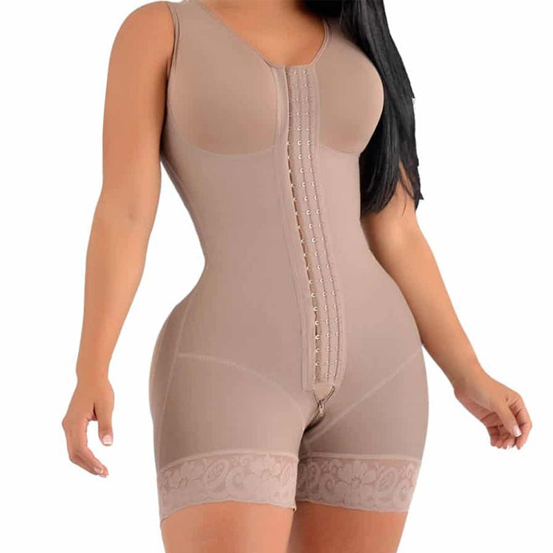Fajas Colombianas Post Chirurgie Shapewear Kompression Abnehmen Gürtel Frau flach Bauch Spitze Shaper Skims Shorts Bodyshaper