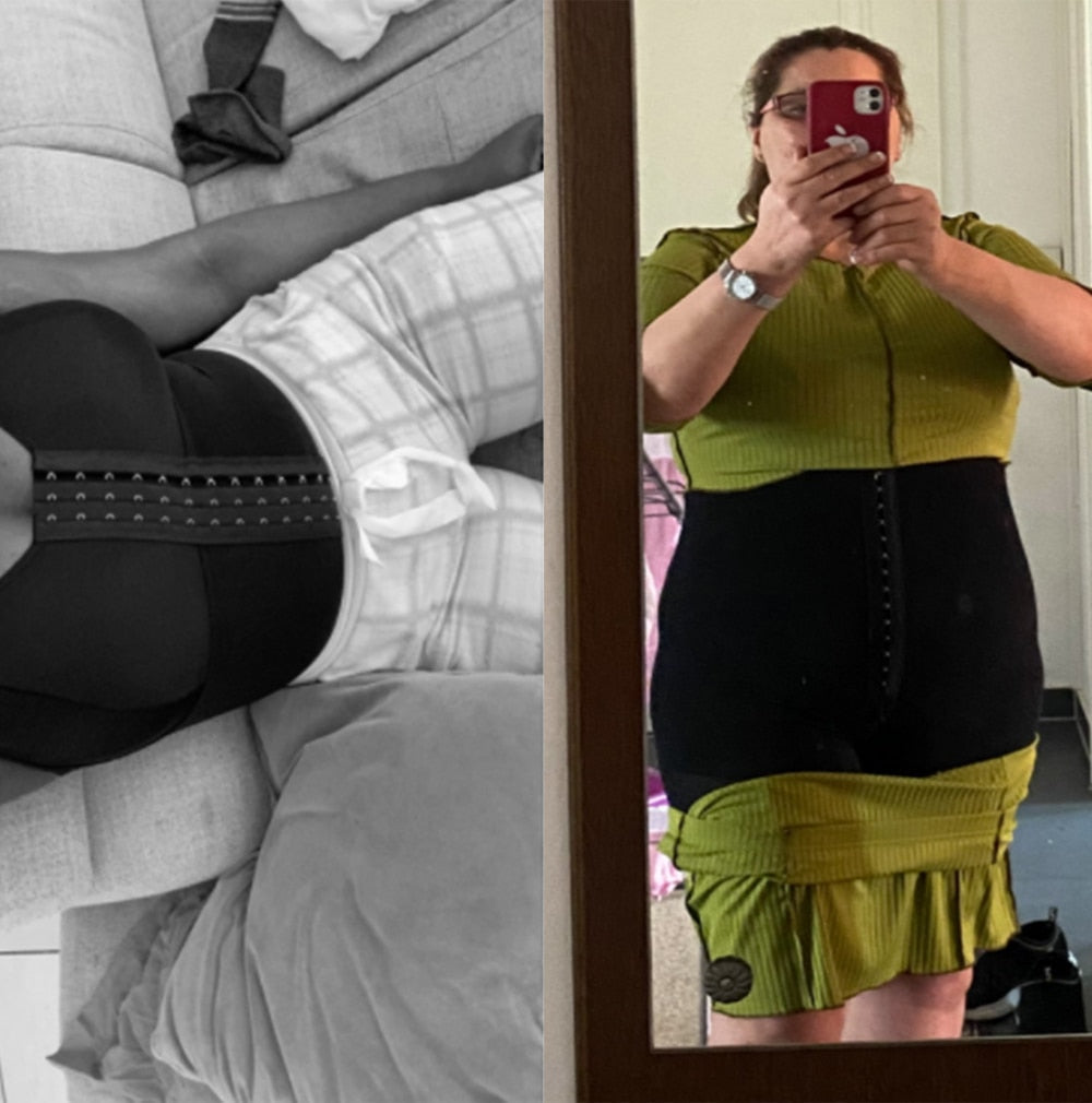 Fajas Colombianas Post Chirurgie Shapewear Kompression Abnehmen Gürtel Frau flach Bauch Spitze Shaper Skims Shorts Bodyshaper